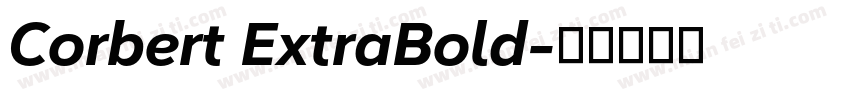 Corbert ExtraBold字体转换